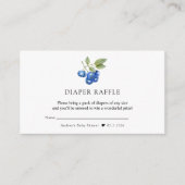 ブルーベリー |甘い赤ちゃんシャワー エンクロージャーカード (正面)