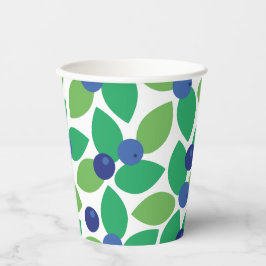 ブルーベリー。 紙コップ