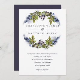 ブルーベリー |結婚式招待状 招待状