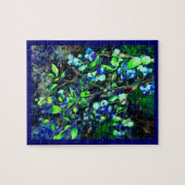 ブルーベリー – 緑の色相 ジグソーパズル (横)