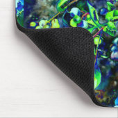 ブルーベリー – 緑の色相 マウスパッド (コーナー)