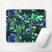 ブルーベリー – 緑の色相 マウスパッド (マウス)