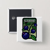 ブルーベリー 缶バッジ (正面&裏面)