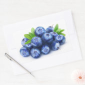 ブルーベリー 長方形シール (封筒)
