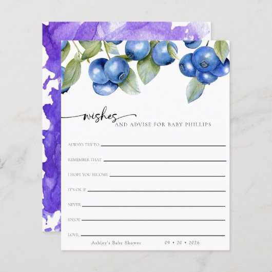 ブルーベリー| Berry Sweet |ベビー (正面/裏面)