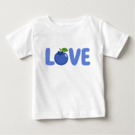 ブルーベリーLOVEのかわいいキッズTシャツ ベビーTシャツ