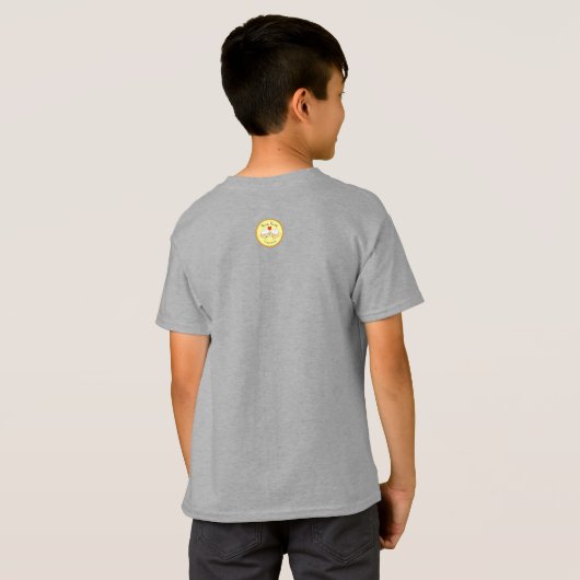 ブルーベリーPiのかわいい数学Pi日の子供の男の子のTシャツ Tシャツ (裏面フル)