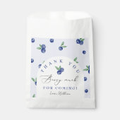 ブルーベリ感謝していーズベリー多くのサンキューカード フェイバーバッグ (正面)