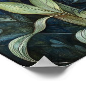 ブルーベルお洒落ズ絵を描アートプリント ポスター (角)