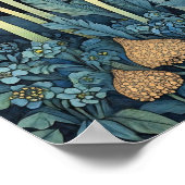 ブルーベルお洒落ズ絵を描アートプリント ポスター (角)