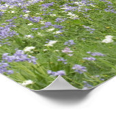 ブルーベルとオークの木々の春、リトルハグリー ポスター (角)