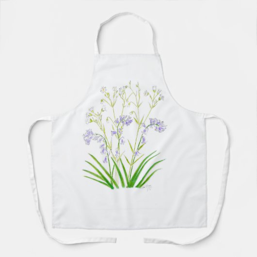 ブルーベルとスティッチウォートのエプロン エプロン (正面)