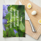 ブルーベルとバタフライのキッチンタオル キッチンタオル (四つ折り)