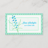 ブルーベルとブルークロシーのアポイントメントカード コーリングカード (正面)