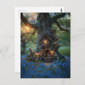 ブルーベルに囲まれた格言の家 ポストカード (正面/裏面)