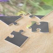 ブルーベルの木に黒いラブラドール ジグソーパズル (側面)