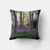 ブルーベルの森のフローラモダンの美エレガント美 クッション (裏面)