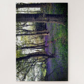 ブルーベルの森のフローラモダンの美エレガント美 ジグソーパズル (縦)