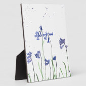 ブルーベルの絵画水色 フォトプラーク (側面)