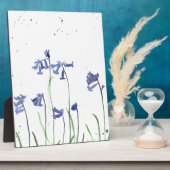 ブルーベルの絵画水色 フォトプラーク (側面)