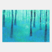 ブルーベルの花が咲く森 ラッピングペーパーシート (正面)