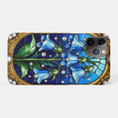 ブルーベルの花と金のフレームの装飾 Case-Mate iPhoneケース (裏面(横))