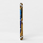 ブルーベルの花と金のフレームの装飾 Case-Mate iPhoneケース (裏面/左)