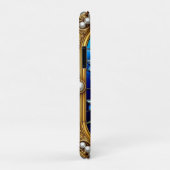 ブルーベルの花と金のフレームの装飾 Case-Mate iPhoneケース (裏面/右)