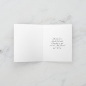 ブルーベルの花の上の蜂の写真 ノートカード (内部)
