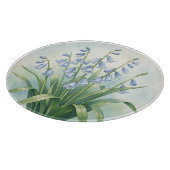 ブルーベルの花 ボタニカル水彩画 カッティングボード (角)
