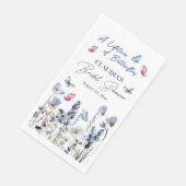 ブルーベルの野の花と蝶 ウェディングシャワー (コーナー)