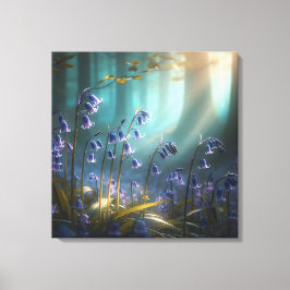 ブルーベルの魔法：フォレストライトバレエ キャンバスプリント