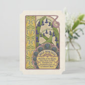 ブルーベルは永遠の愛を意味するアールヌーボーカード (スタンド正面)