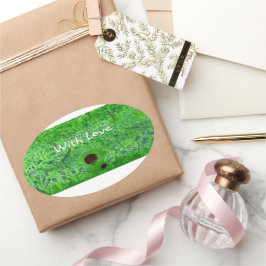 ブルーベルウッドヘッジホグ 楕円形シール