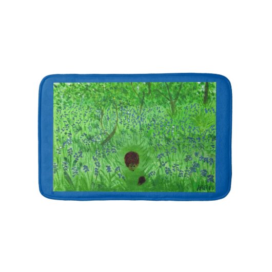 ブルーベルウッドランドヘッジホグ バスマット (正面)