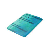 ブルーベルウッドランド抽象芸術アート バスマット (アングル)