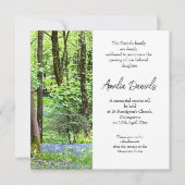 ブルーベルウッド葬儀アナウンスメントカード 招待状 (正面)