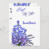 ブルーベルエレガントの花忘れ私はバンタイン シーズンカード (正面/裏面)