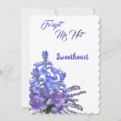 ブルーベルエレガントの花忘れ私はバンタイン シーズンカード (正面)