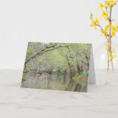 ブルーベルズアットザクリーク-自然グリーティングカード カード (黄色い花)
