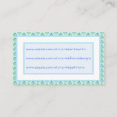 ブルーベルズアンドブルークロシーズパステルビジネスカード コーリングカード (裏面)