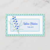 ブルーベルズアンドブルークロシーズパステルビジネスカード コーリングカード (正面)