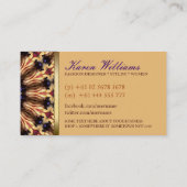 ブルーベルズパープル金ゴールドアース名刺 名刺 (裏面)