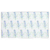 ブルーベルズピローケースホワイトキングサイズ 枕カバー (正面)