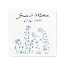 ブルーベルズブルーフローラウォーターカラー自然結婚式