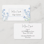 ブルーベルズブルーフローラ野草 名刺 (正面/裏面)