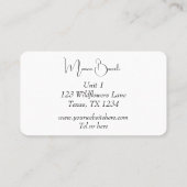 ブルーベルズブルーフローラ野草 名刺 (裏面)