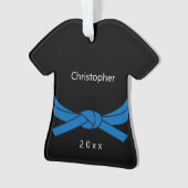 ブルーベルト空手 オーナメント (正面)