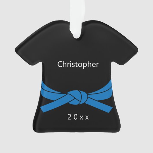 ブルーベルト空手 オーナメント (正面)