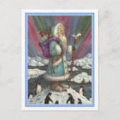 ブルーベルニックル、ノーザンライト&ペンギン シーズンポストカード (正面)